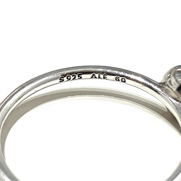 Pandora Silver Ring with Yellow Gemstone size 60 - Picture 5 of 7